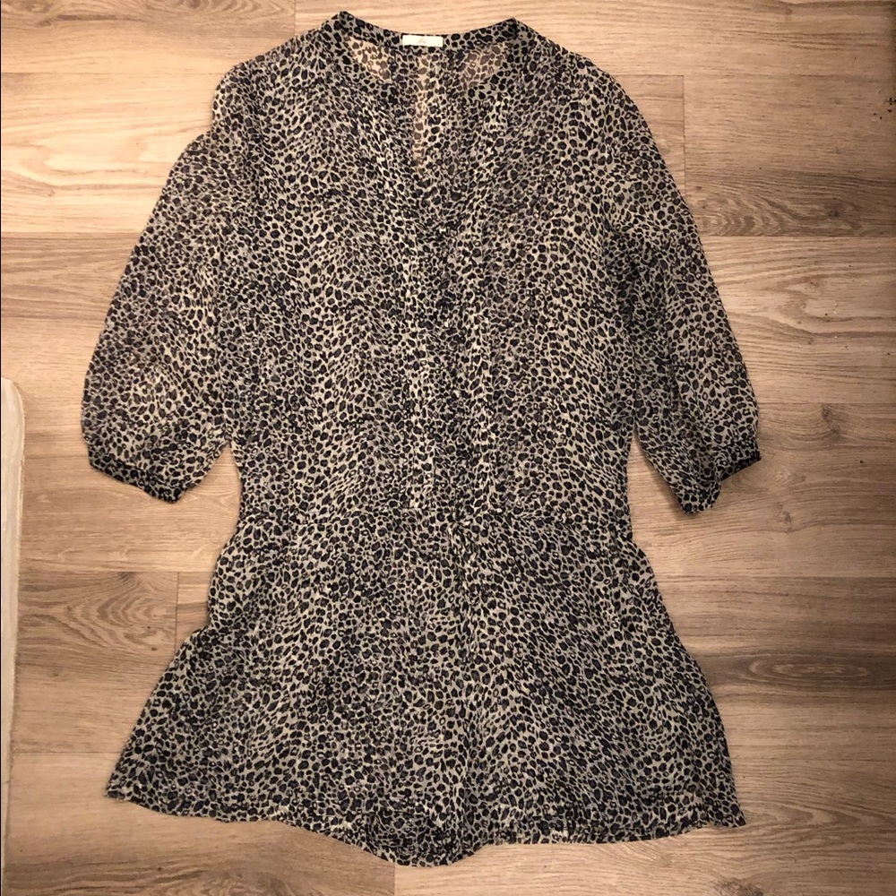 Joie silk romper - leopard print - never worn